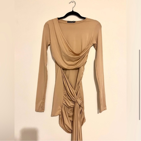 Stone Drape Mini Dress - Picture 4 of 5